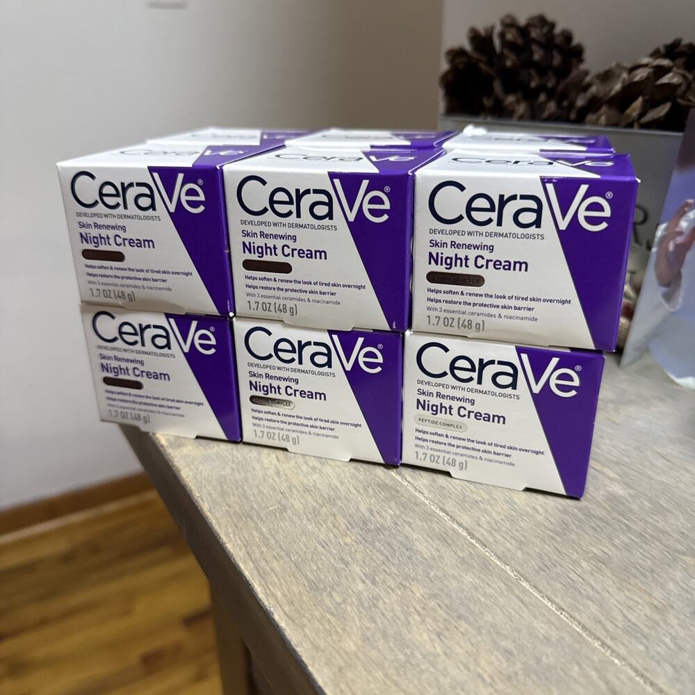 12 Pack CeraVe Skin Renewing Night Cream, Fragrance Free, 1.7 oz
